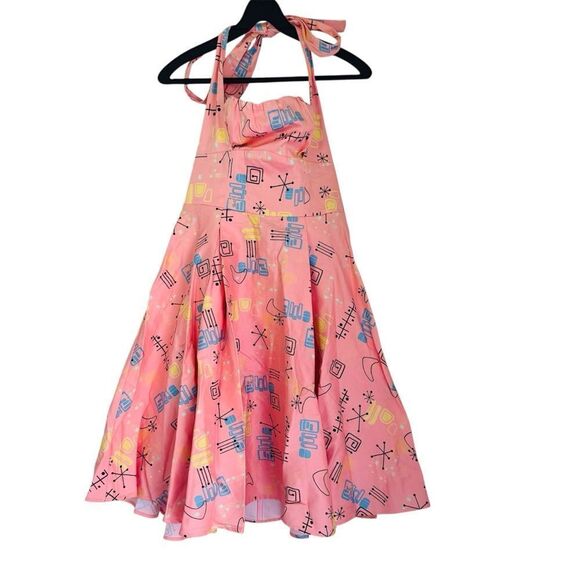 NWT Pinup Couture Ginger Atomic Pink Dress Size Medium - Picture 2 of 5